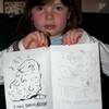 Hannah with Coloring Book
