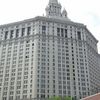 Building at the base of Brooklyn Bridge